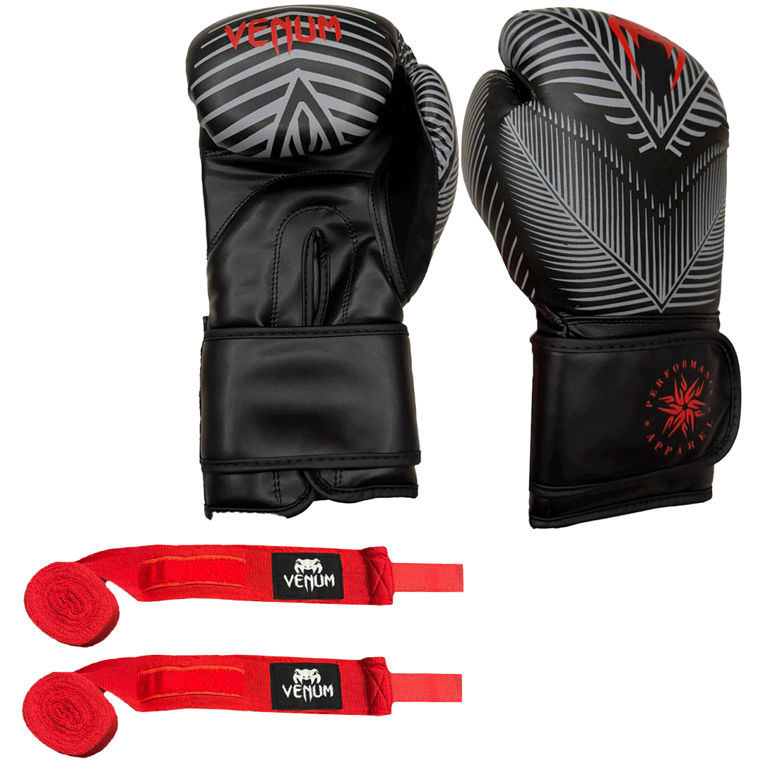 1 Pair Boxing Gloves + 1 Pair of Hand Wraps Offer