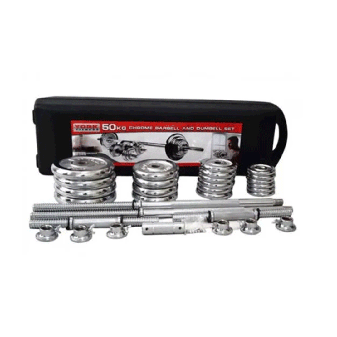 50 Kg Chrome Plated Set