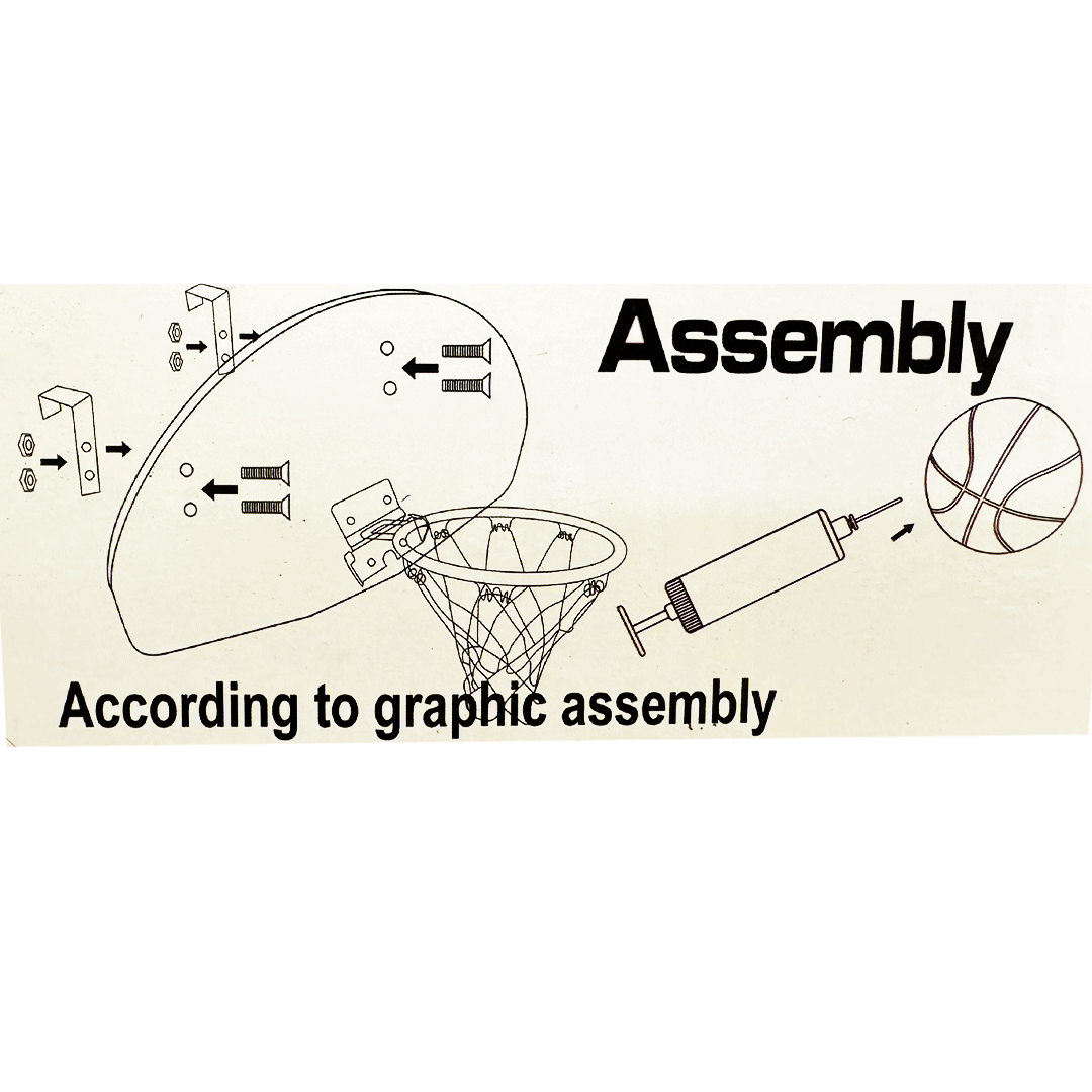 Basketball Door Hanging Board Set with Ball (kids)