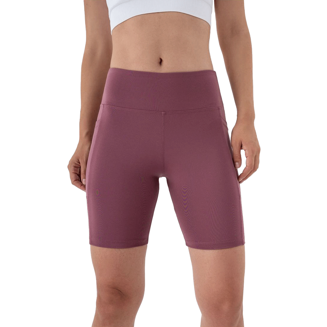 Biker Tights Pocket Shorts (Purple)
