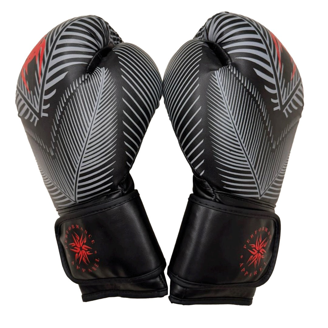 High Quality Boxing Gloves Pair (Black/Red)