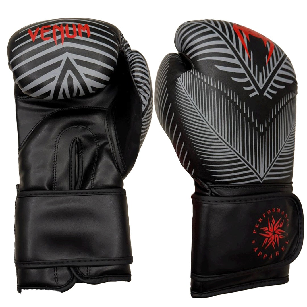 High Quality Boxing Gloves Pair (Black/Red)