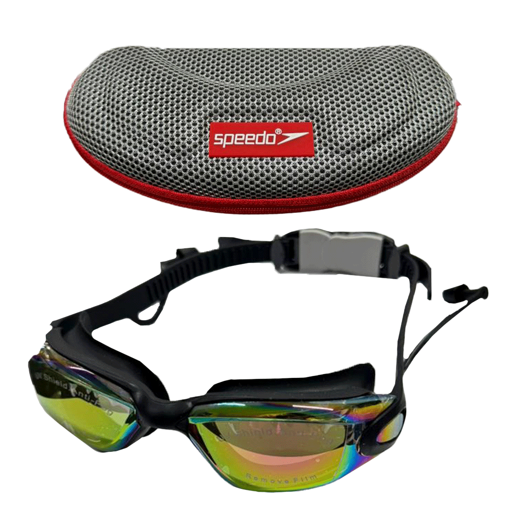 Premium Swimming Goggles (Mirrored Lenses) + Housing