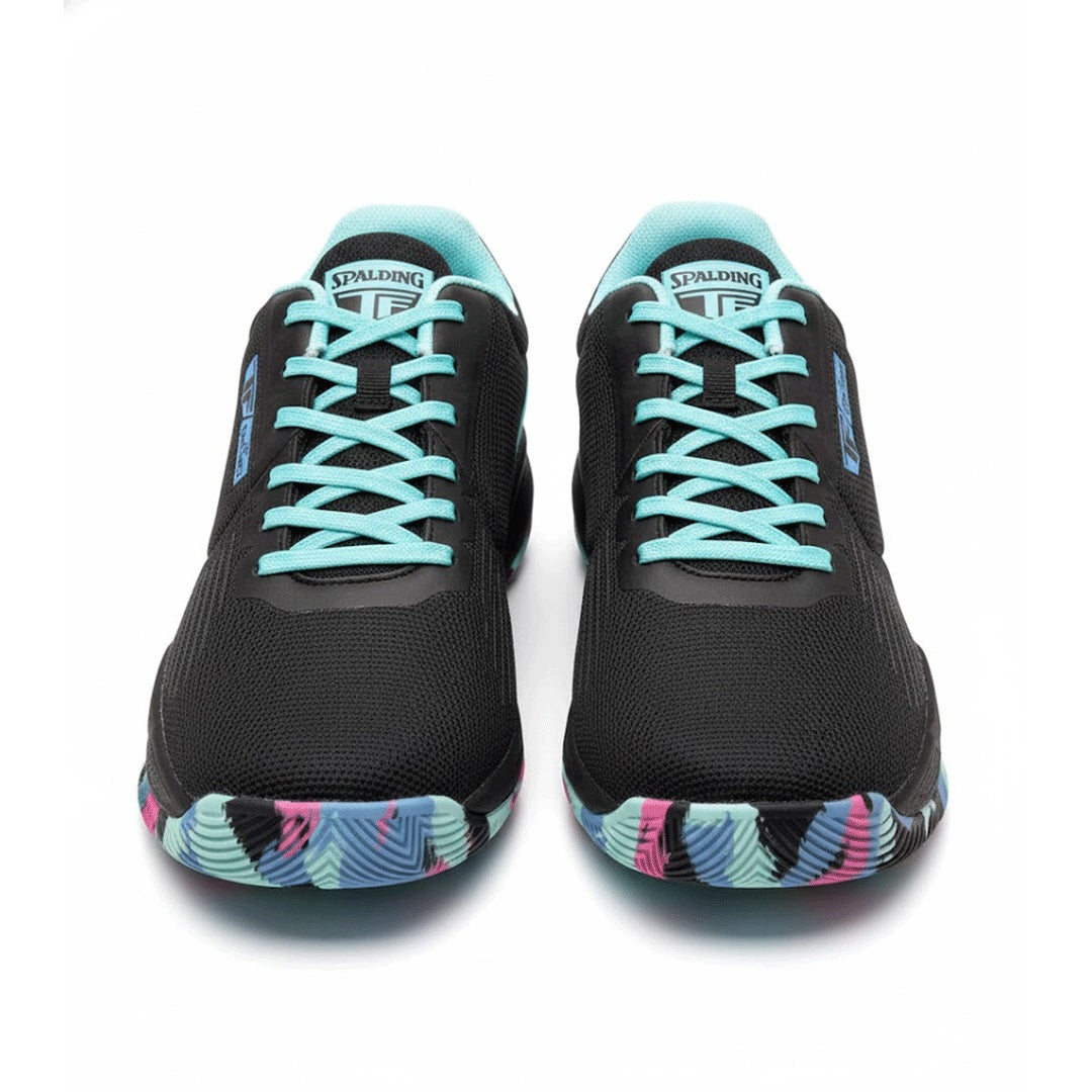 TF Spalding Shoes Black/Blue (Basketball, Training,...)