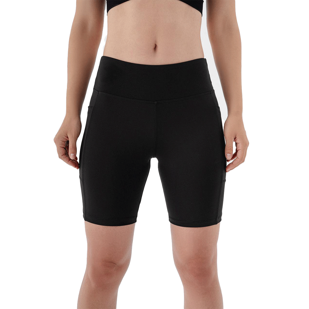 Biker Tights Pocket Shorts (Black)