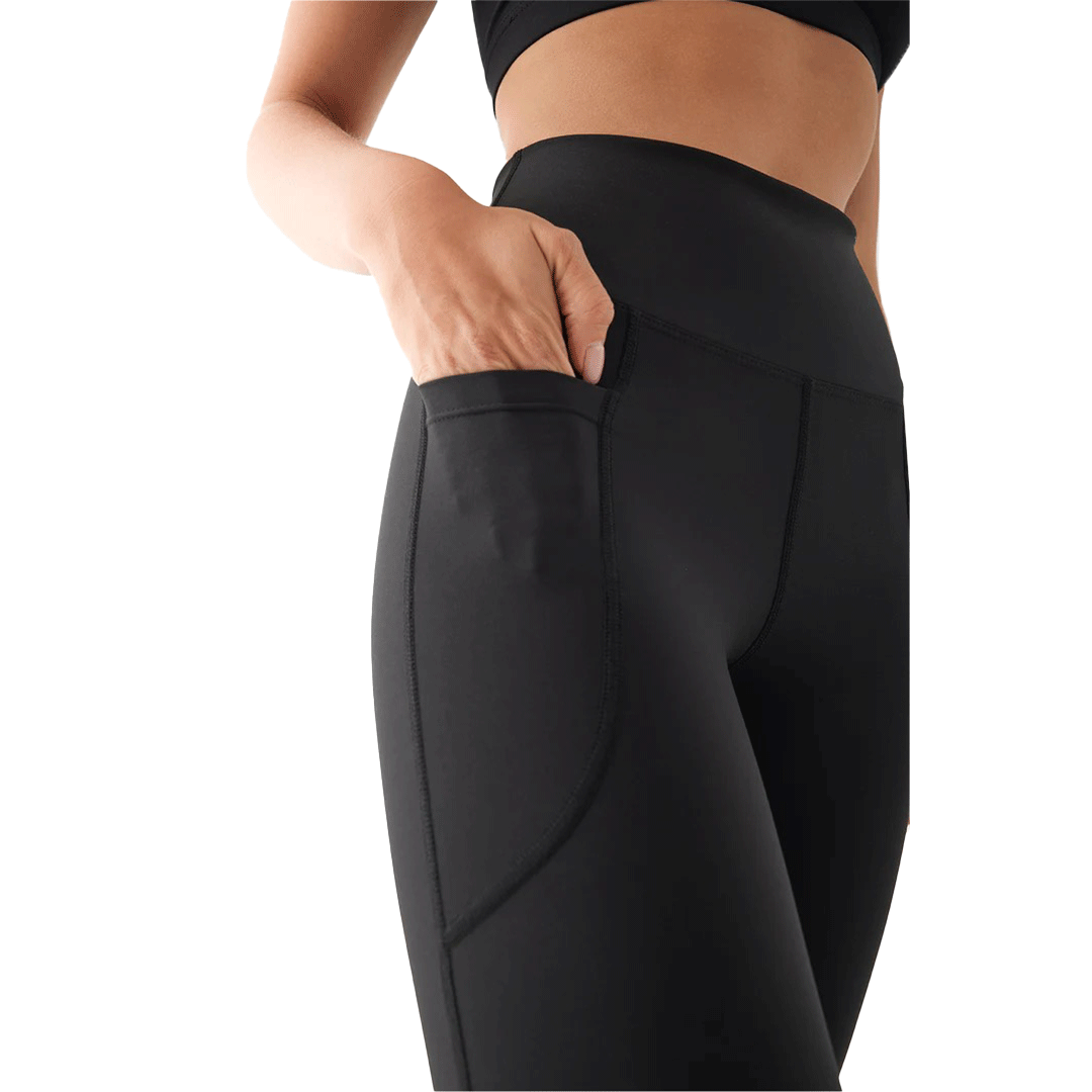 Flare Pocket Yoga Pants Black (women)
