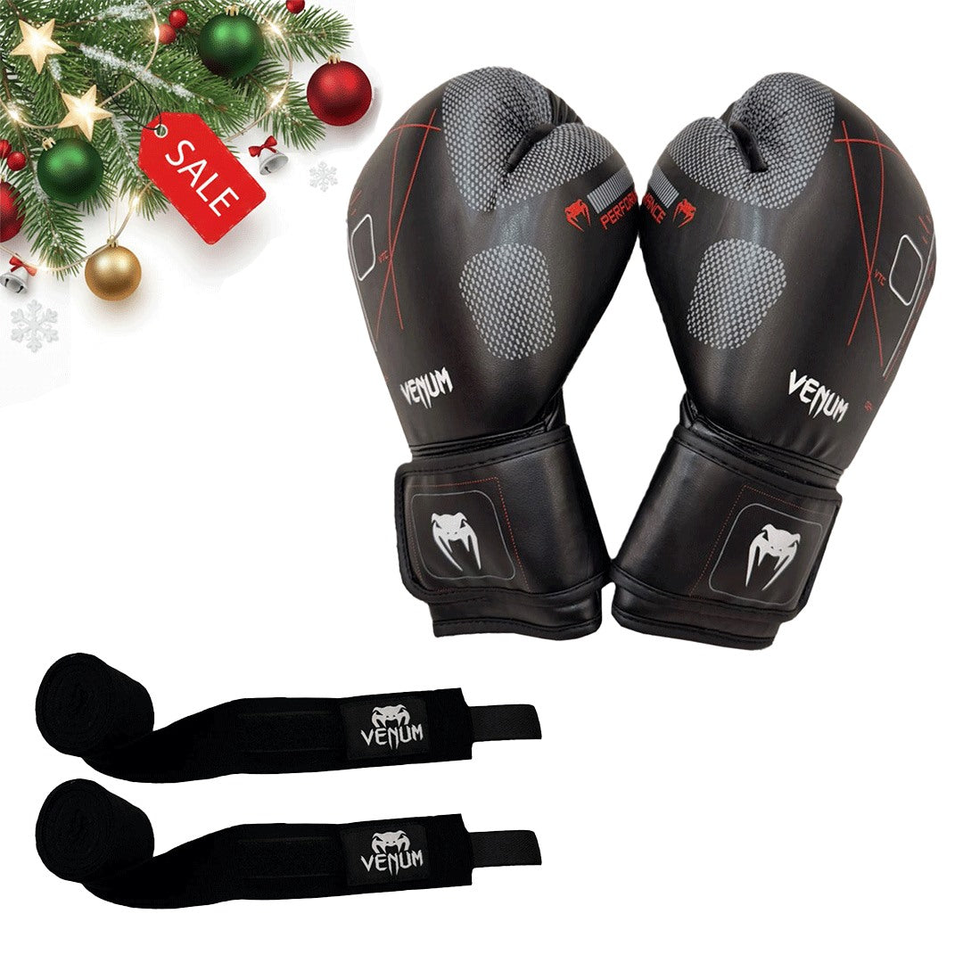 1 Pair Boxing Gloves + 1 Pair of Hand Wraps Offer