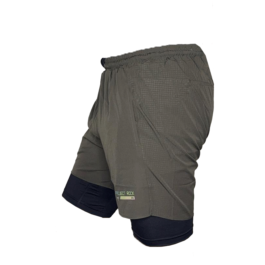Premium Quality Double Shorts (D.Green)