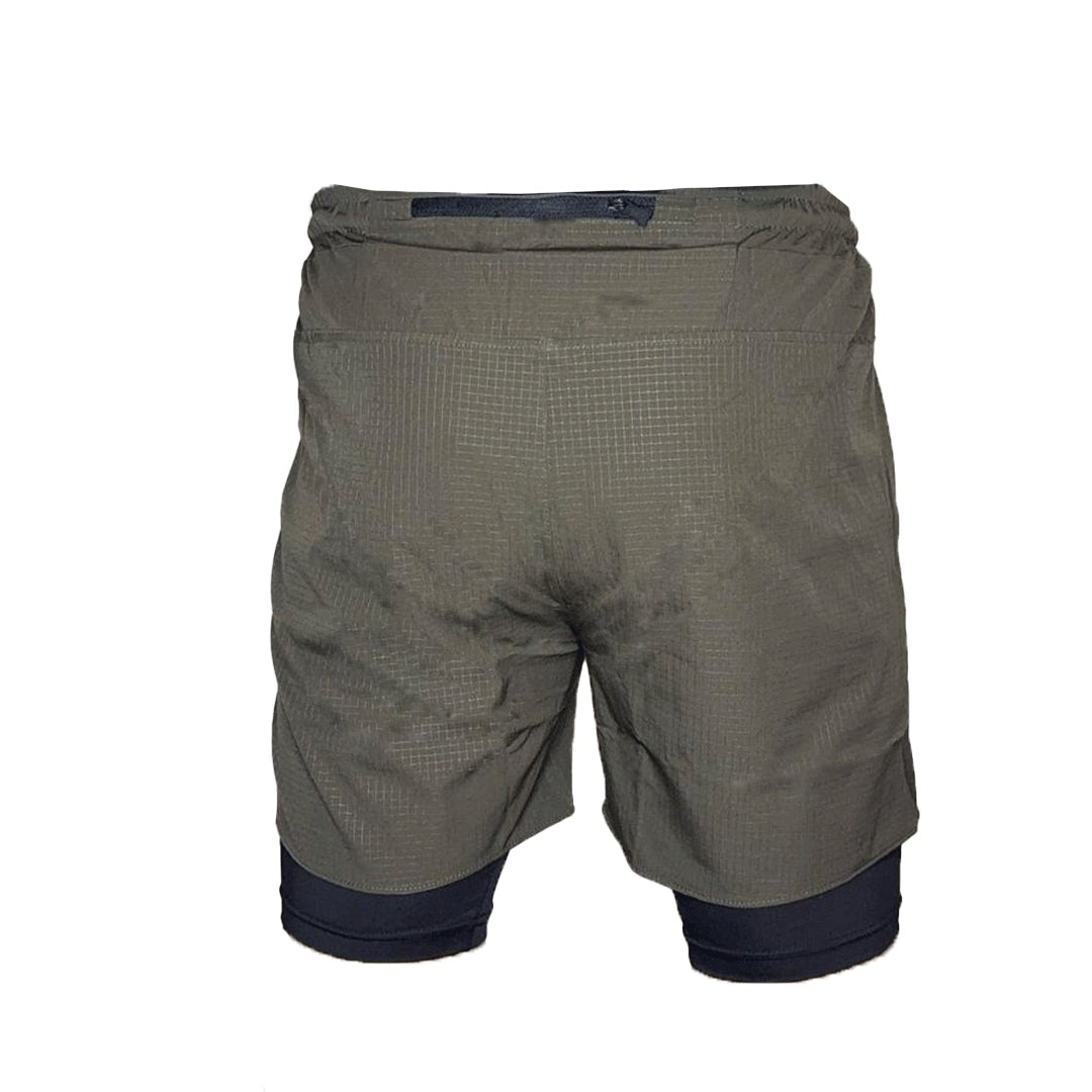 Premium Quality Double Shorts (D.Green)