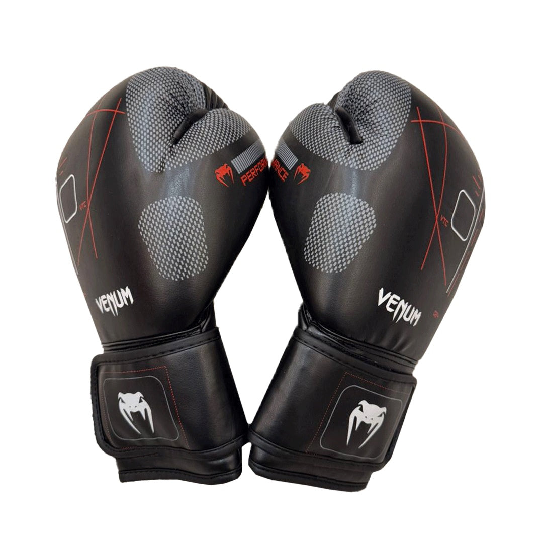 High Quality Boxing Gloves Pair (Black/Red/White)