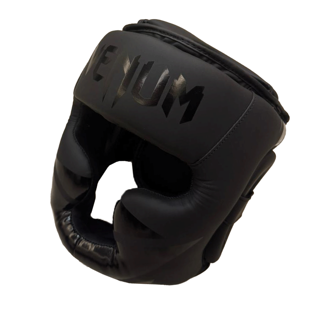 Head Guard Helmet with Full Jaw Protection (Taekwondo, Boxing, & Martial Arts) Black