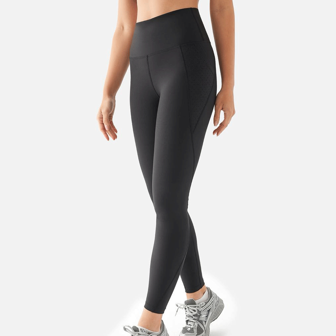 Mesh Pocket Tights Leggings (Black)