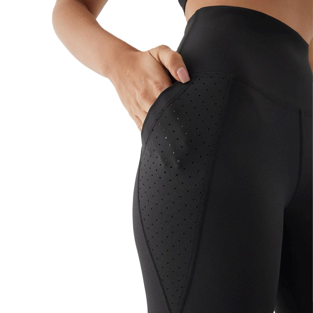 Mesh Pocket Tights Leggings (Black)