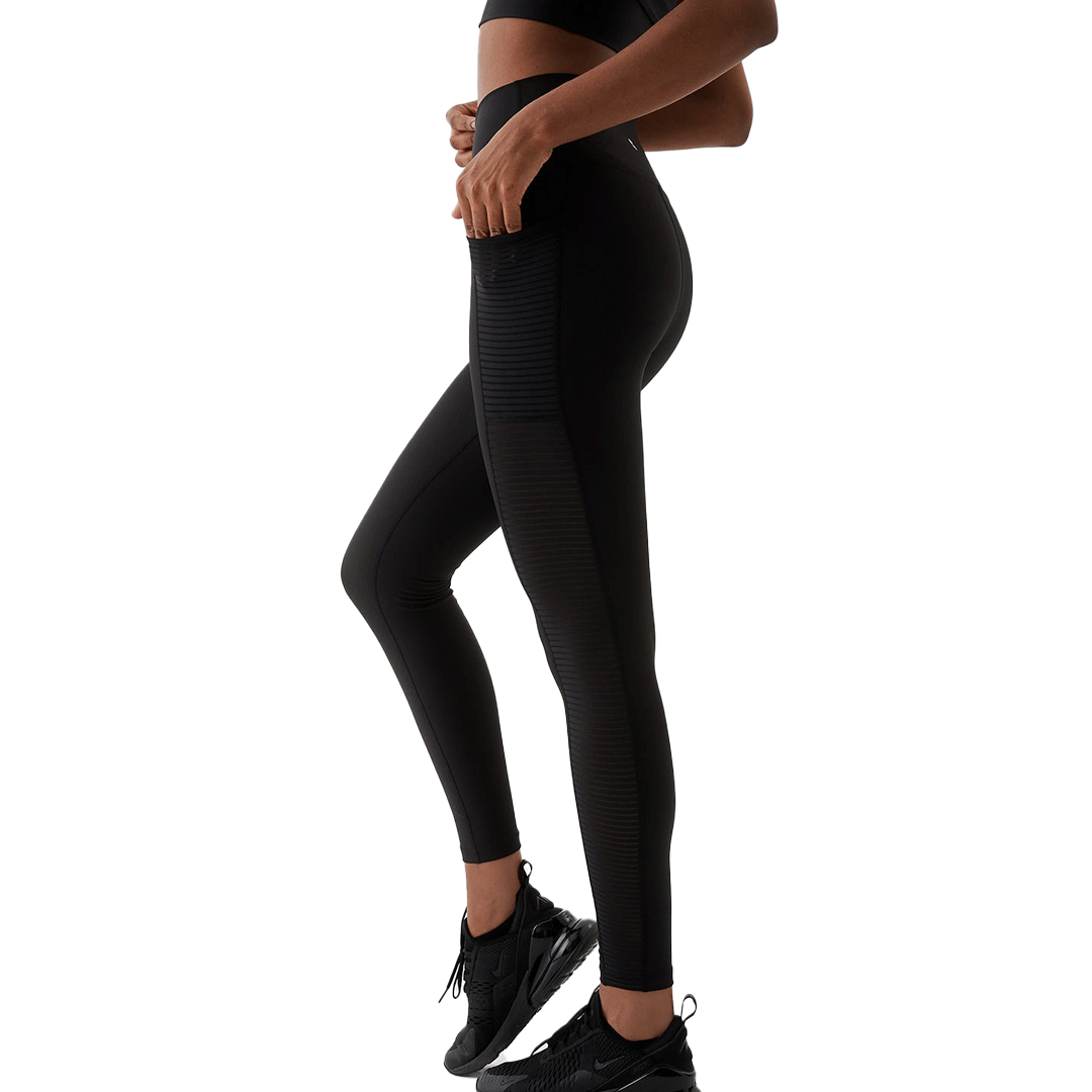 Mesh Pocket Tights Leggings (Black)