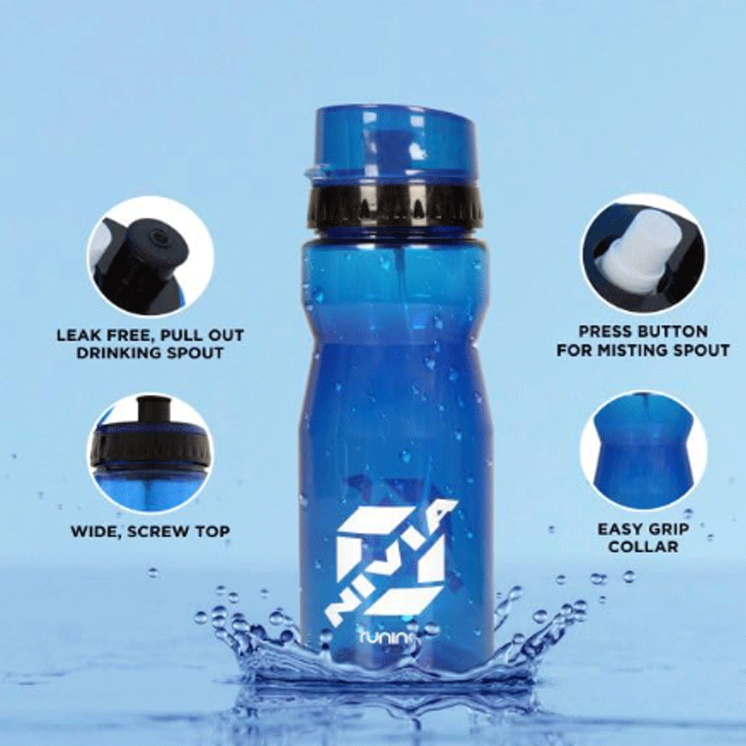 Leak Proof Squeeze Plastic Bottle + Spray