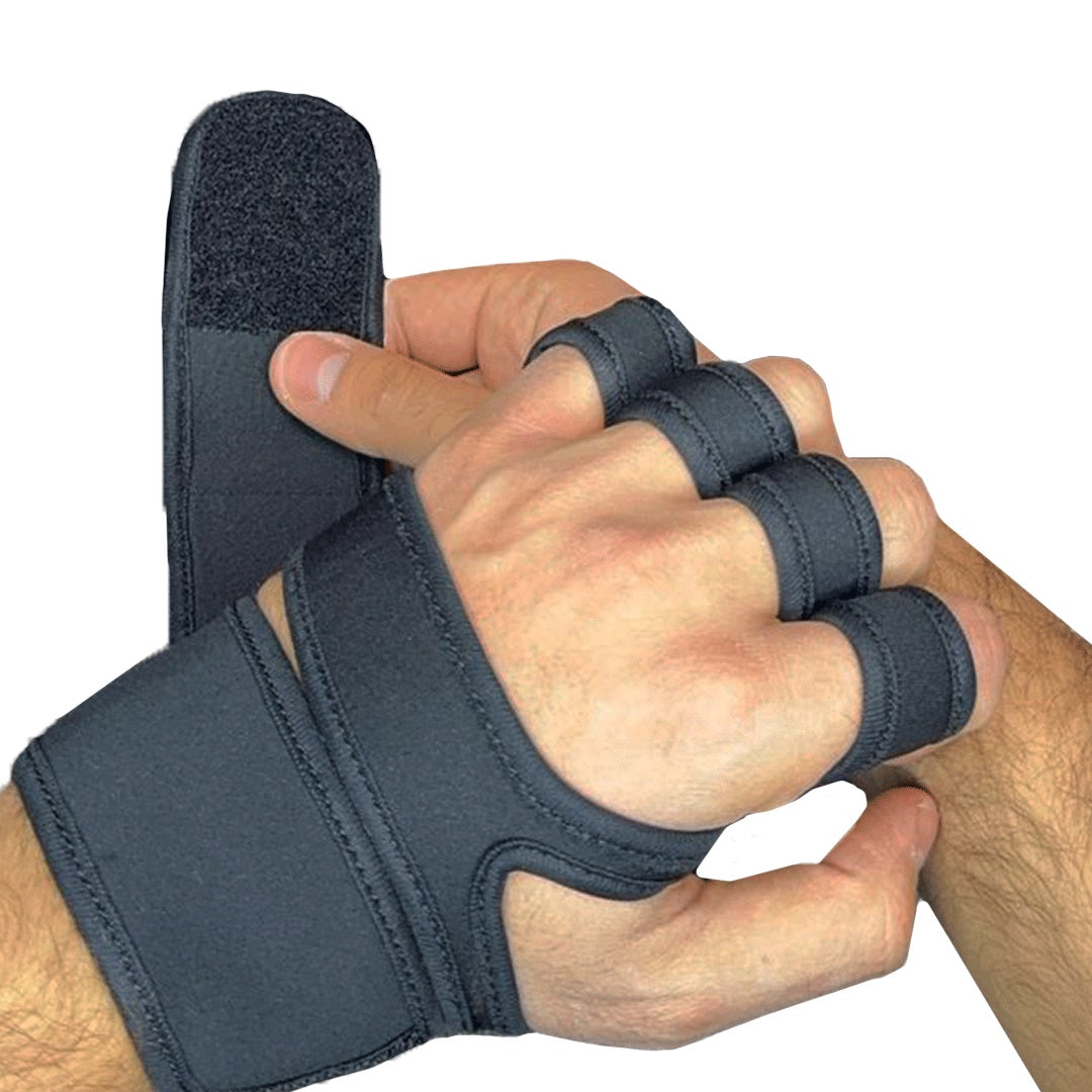 Weight Lifting Glove Pads with Wrist Support