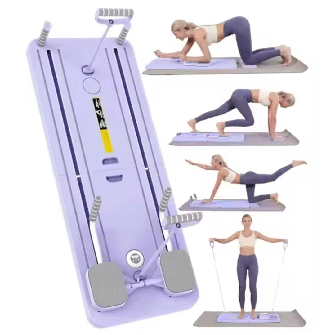 Multi-Purpose Foldable Pilates Reformer Board