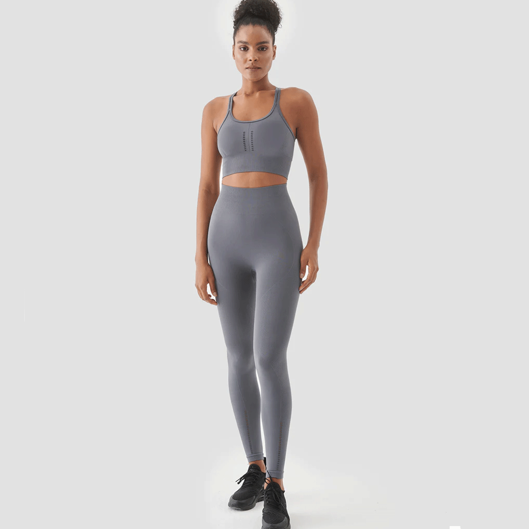 Seamless Sports Tights Leggings (D.Grey)