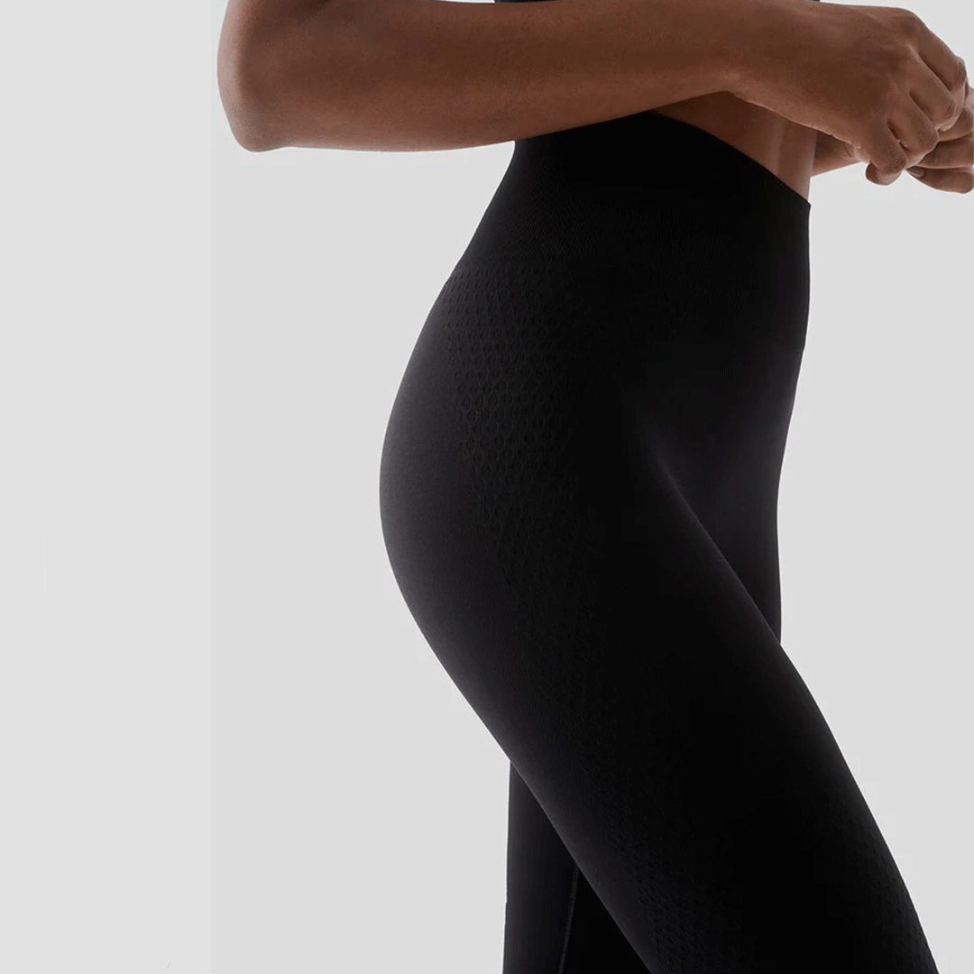 Seamless Sports Tights Leggings (Black)