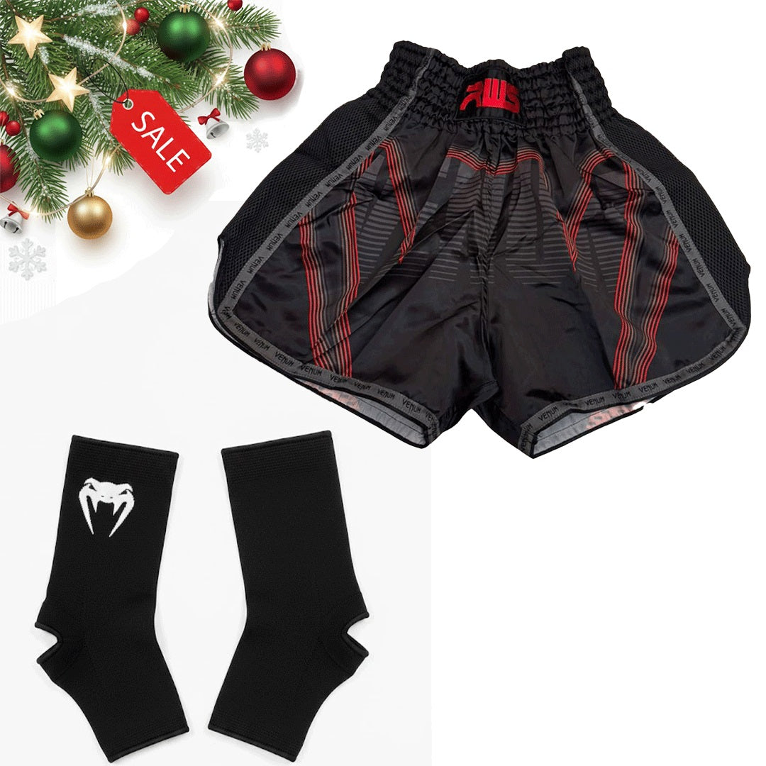 Shorts + Ankle Sleeve Offer (Boxing, MMA, Martial Arts, Muay Thai, ...)
