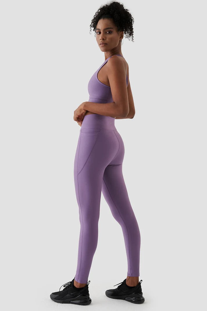 V-Belt Sports Leggings (Purple)
