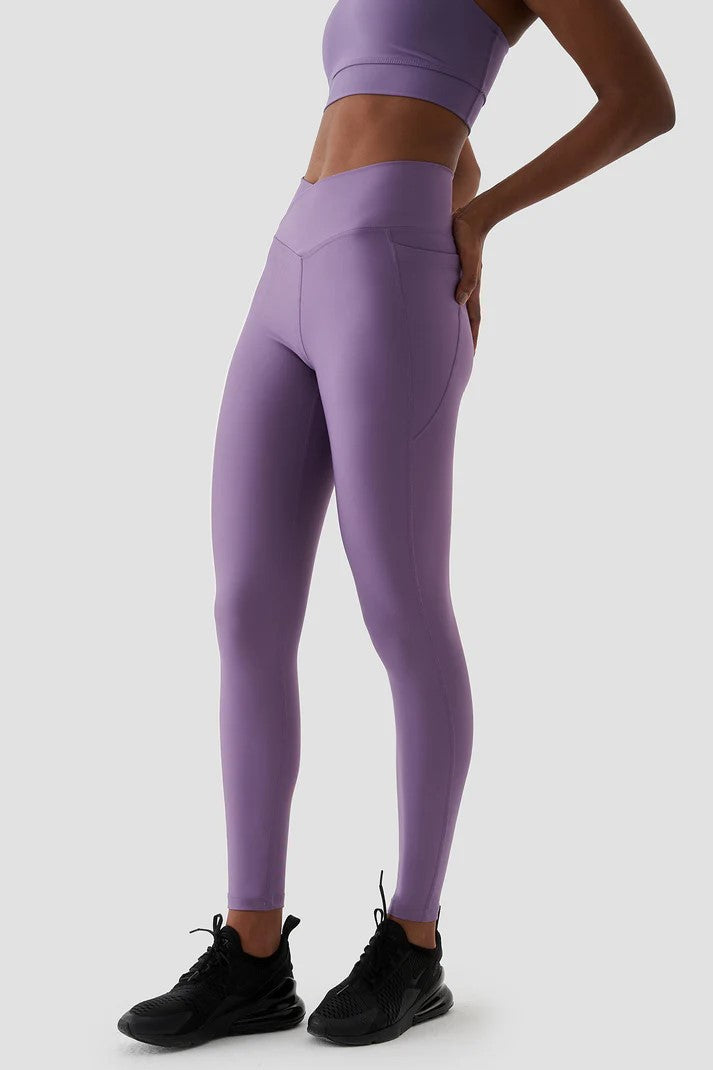 V-Belt Sports Leggings (Purple)