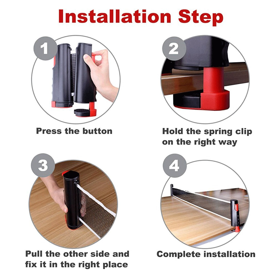 Portable Table Tennis Net & Post Set