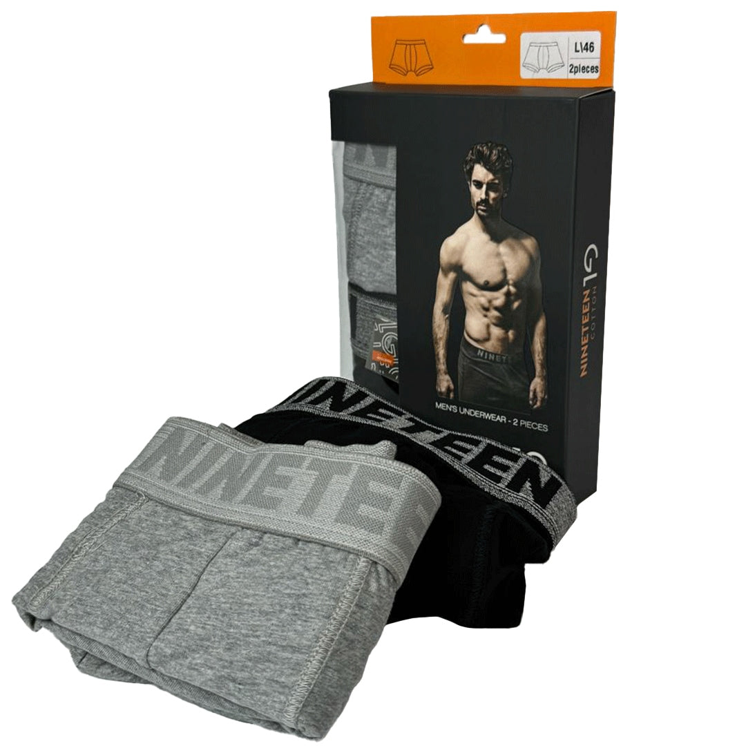 (2X) Cotton Underwear Boxers (Men)