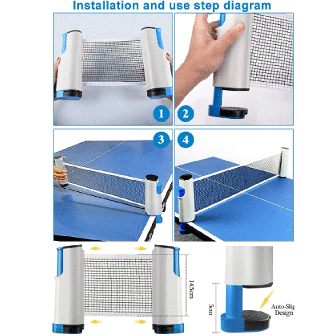 Portable Table Tennis Net & Post Set