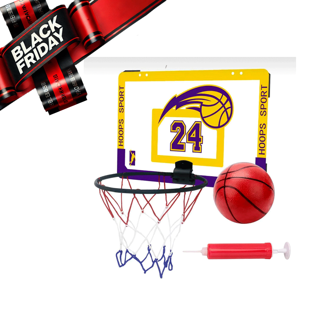 Indoor Basketball Mini Hook + Board + Ball