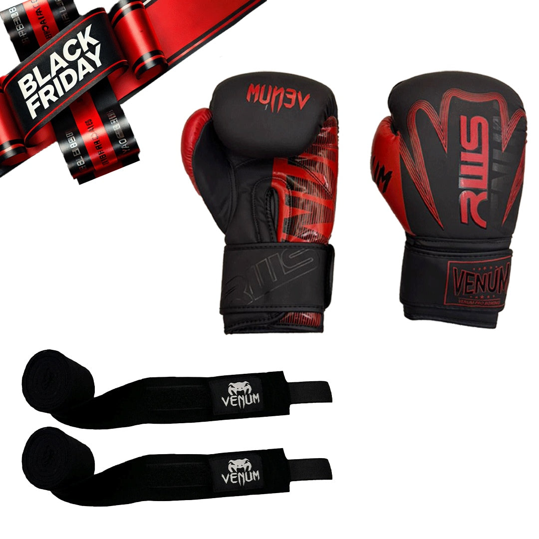 1 Pair Boxing Gloves + 1 Pair of Hand Wraps Offer