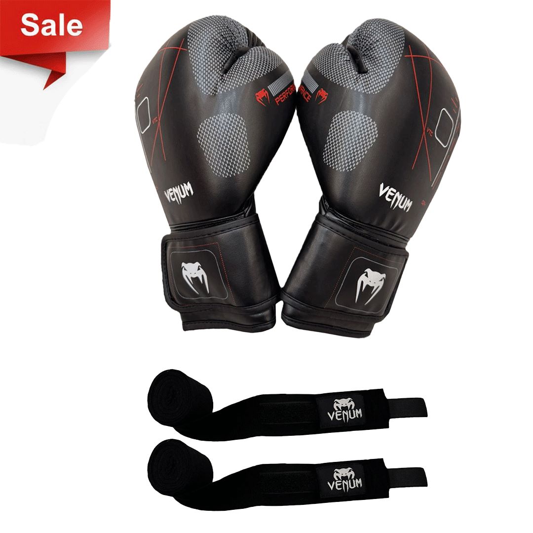 1 Pair Boxing Gloves + 1 Pair of Hand Wraps Offer
