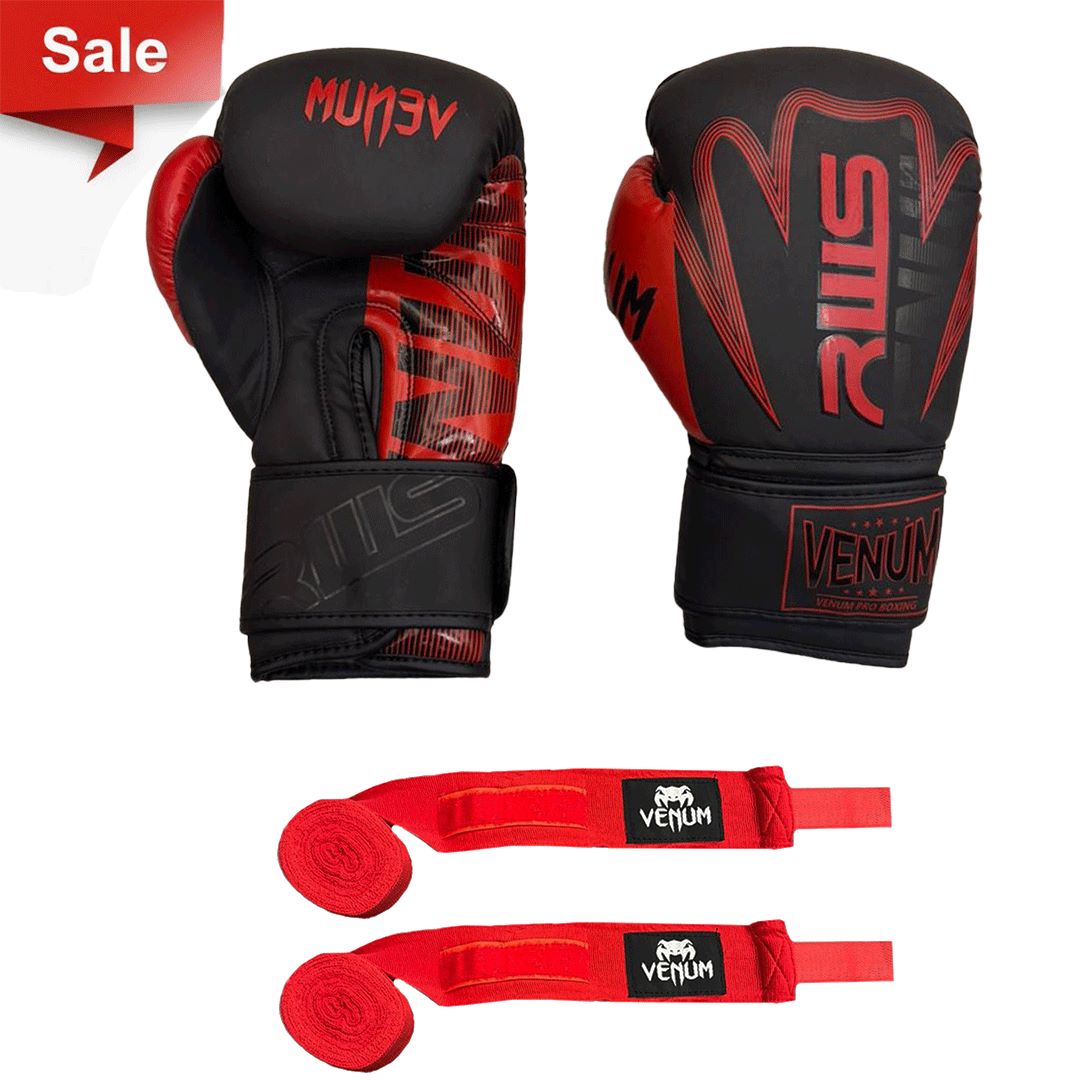 1 Pair Boxing Gloves + 1 Pair of Hand Wraps Offer