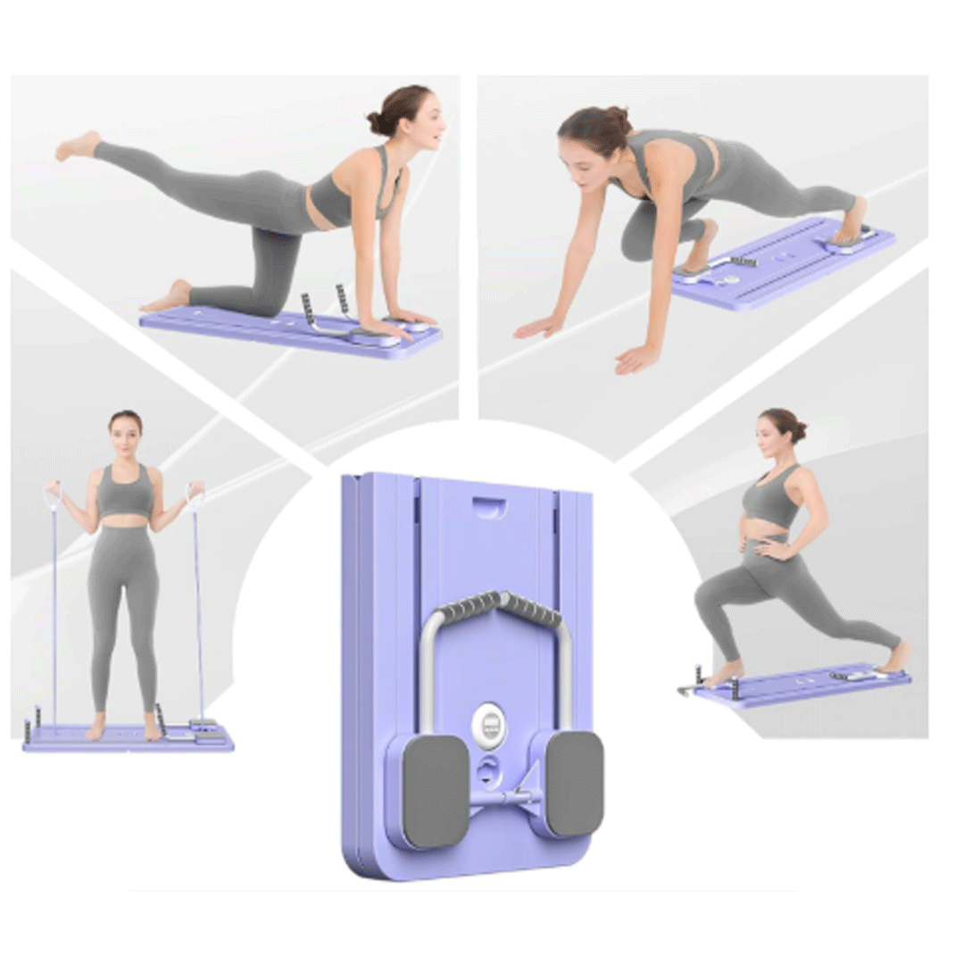 Multi-Purpose Foldable Pilates Reformer Board