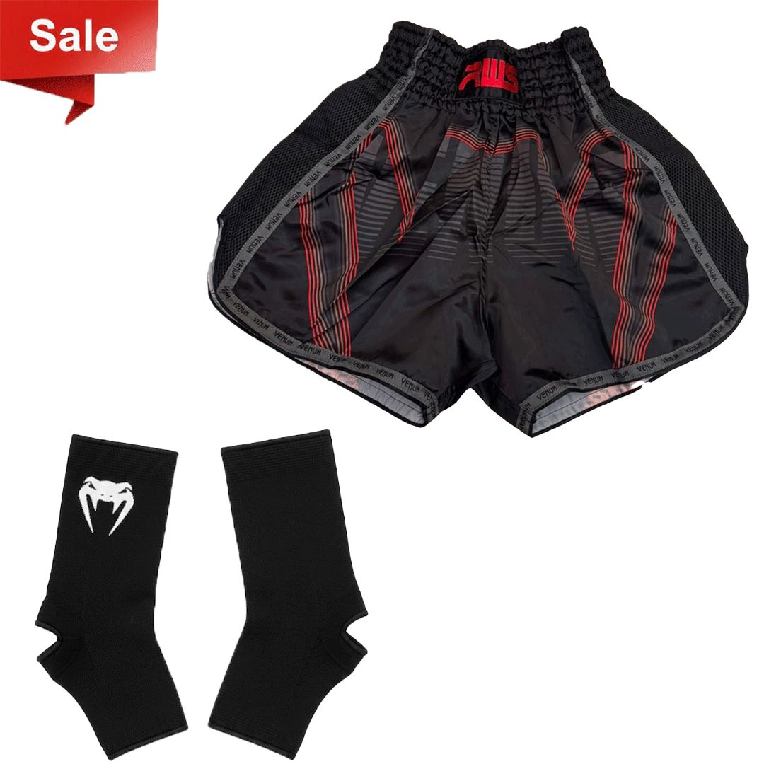 Shorts + Ankle Sleeve Offer (Boxing, MMA, Martial Arts, Muay Thai, ...)