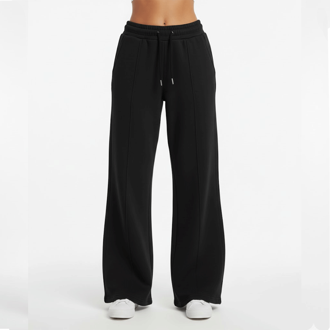 Flare Yoga Pants Black Cotton (women)