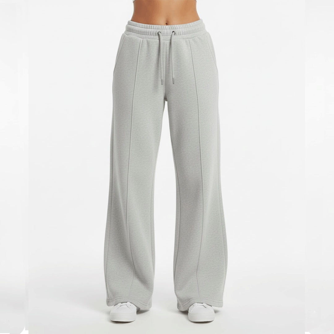 Flare Yoga Pants Grey Cotton (women)