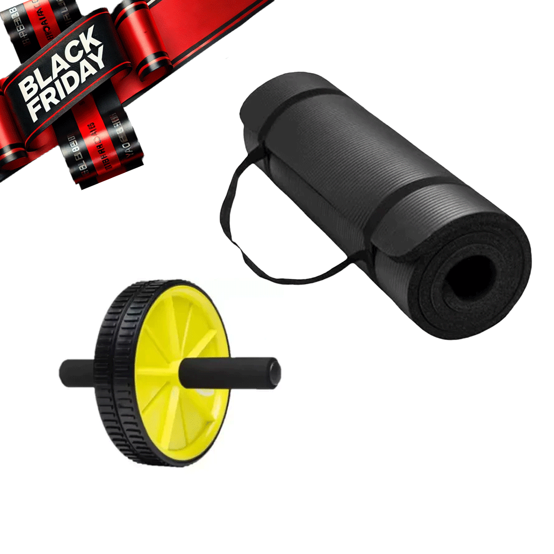 Yoga Mat + Abs Roller